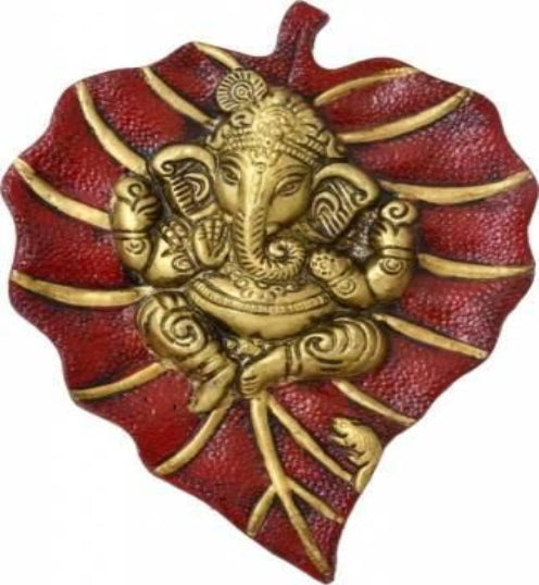 Leaf Ganesha Art